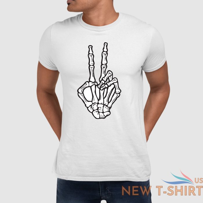 skeleton peace hand printed hippie love funny unisex adults halloween gift top 0.jpg