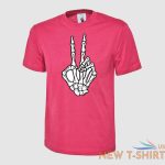 skeleton peace hand printed hippie love funny unisex adults halloween gift top 4.jpg