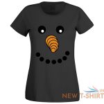 snowman face design xmas t shirt womens girl casual sports festival top tees 2 1.jpg