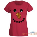 snowman face design xmas t shirt womens girl casual sports festival top tees 7 1.jpg