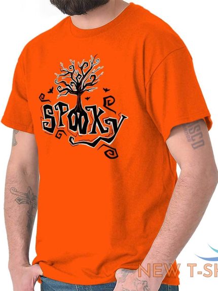 spooky halloween scary trick or treat scary adult short sleeve crewneck tee 0.jpg