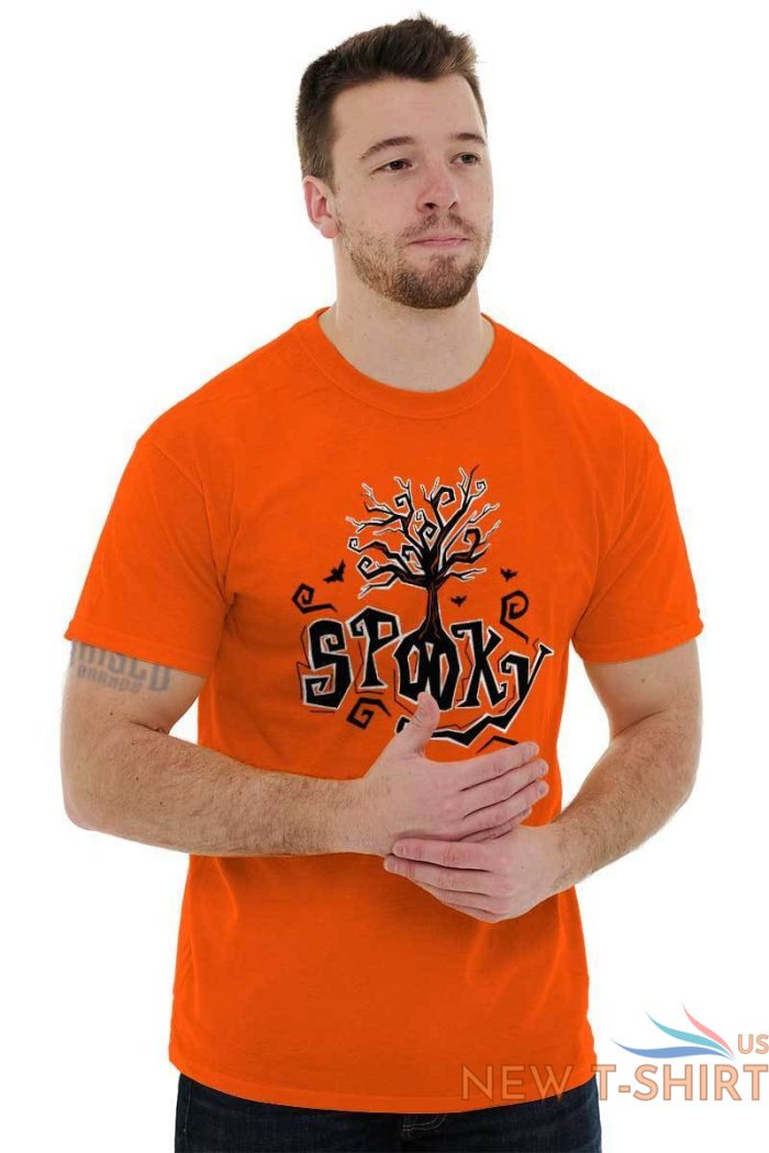 spooky halloween scary trick or treat scary adult short sleeve crewneck tee 3.jpg