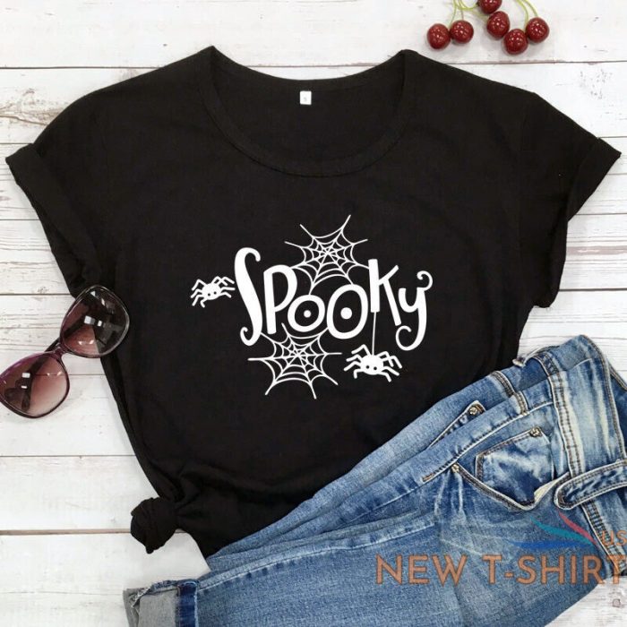 spooky spiders halloween t shirt funny women graphic holiday gift top tee shirt 0.jpg