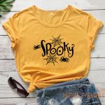 spooky spiders halloween t shirt funny women graphic holiday gift top tee shirt 4.jpg
