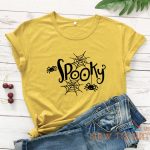 spooky spiders halloween t shirt funny women graphic holiday gift top tee shirt 6.jpg