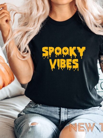 spooky vibes t shirt halloween autumn party funny tee costume top gift yellow 0.jpg