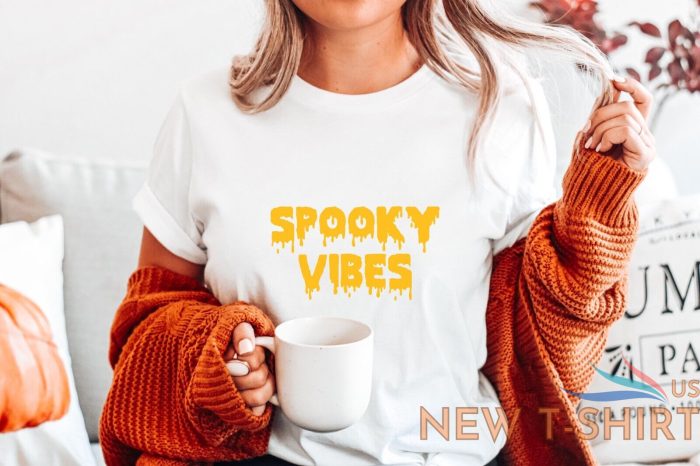 spooky vibes t shirt halloween autumn party funny tee costume top gift yellow 2.jpg