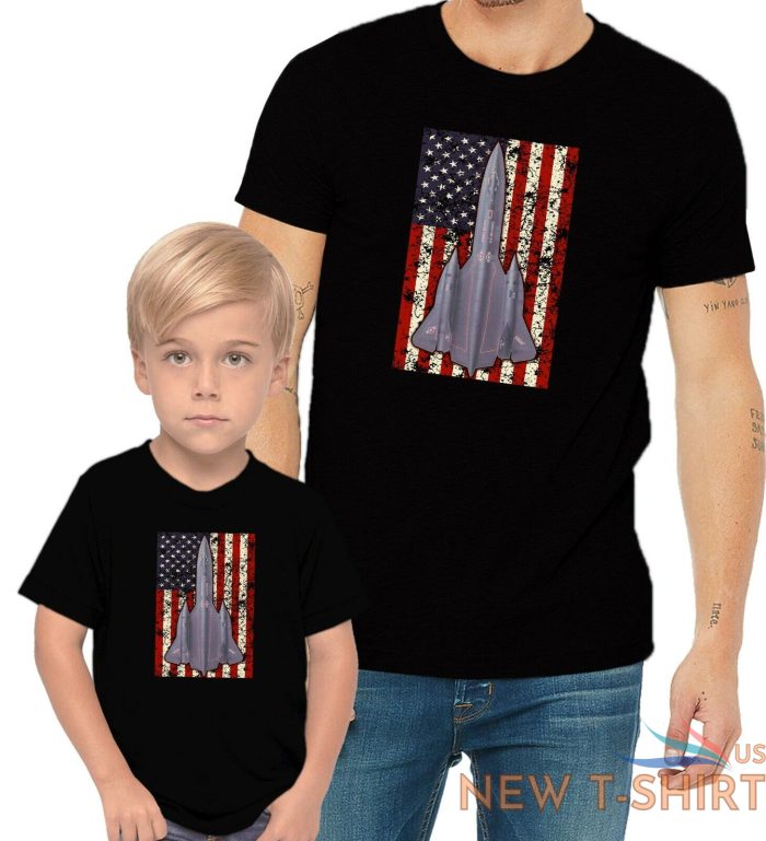 sr 71 blackbird fighter us flag adults mans womens kids boy girl t shirt 2.jpg