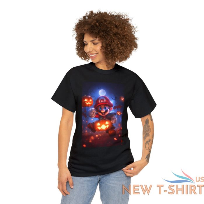 super mario and the pumpkins t shirt pumpkin halloween tee 4.jpg