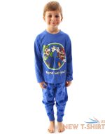 super mario pyjamas luigi boys long sleeve kids blue t shirt trousers pjs 1.jpg