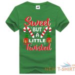 sweet but a little twisted print christmas t shirt mens kids short sleeve top 3.jpg