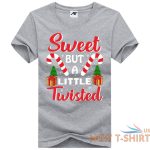 sweet but a little twisted print christmas t shirt mens kids short sleeve top 4.jpg