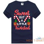 sweet but a little twisted print christmas t shirt mens kids short sleeve top 6.jpg