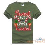 sweet but a little twisted print christmas t shirt mens kids short sleeve top 7.jpg