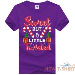 sweet but a little twisted print christmas t shirt mens kids short sleeve top 9.jpg