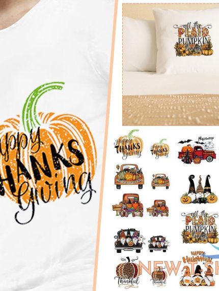 t shirt iron transfer sticker pumpkin variety halloween thanksgiving autumn w 0.jpg