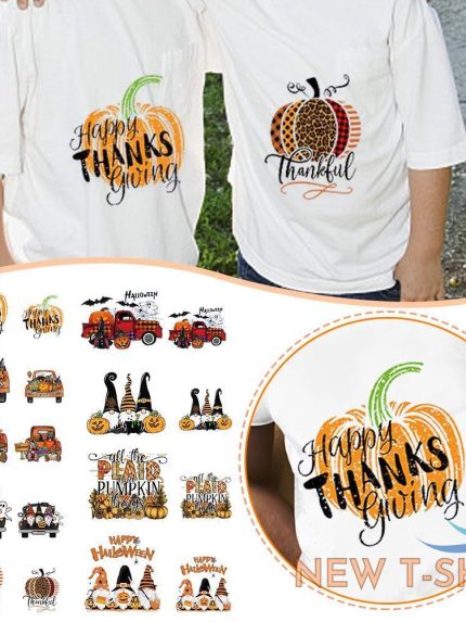 t shirt iron transfer sticker pumpkin variety halloween thanksgiving autumn w 1.jpg