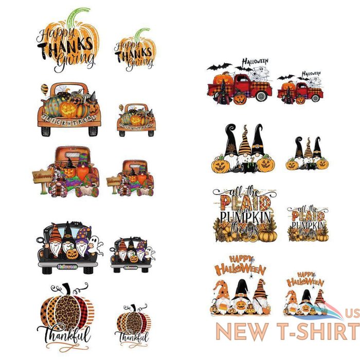 t shirt iron transfer sticker pumpkin variety halloween thanksgiving autumn w 3.jpg