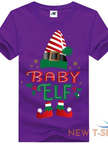 the big elf print christmas t shirt mens daddy elf kids 100 cotton xmas top 1.jpg