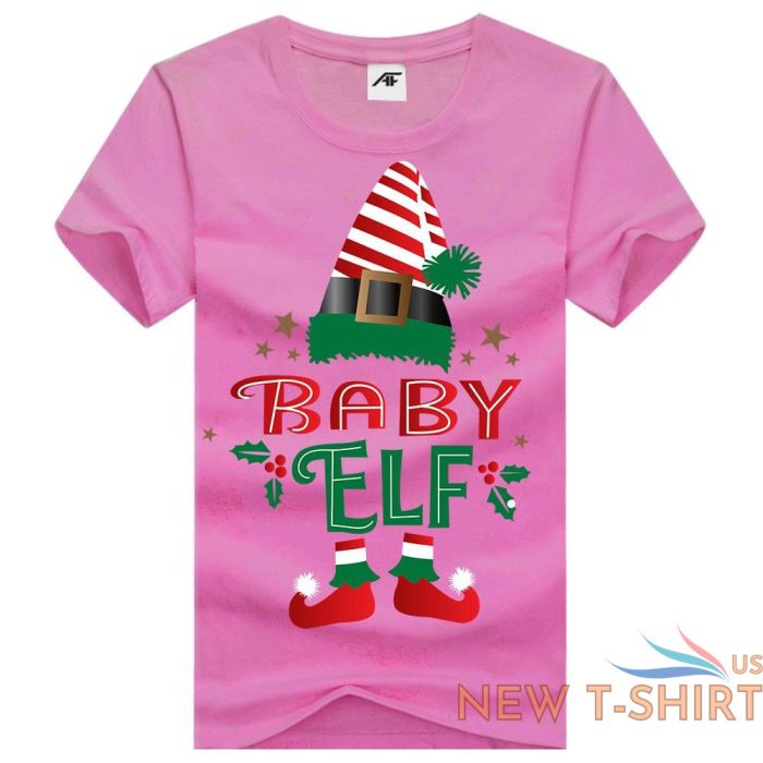 the big elf print christmas t shirt mens daddy elf kids 100 cotton xmas top 4.jpg