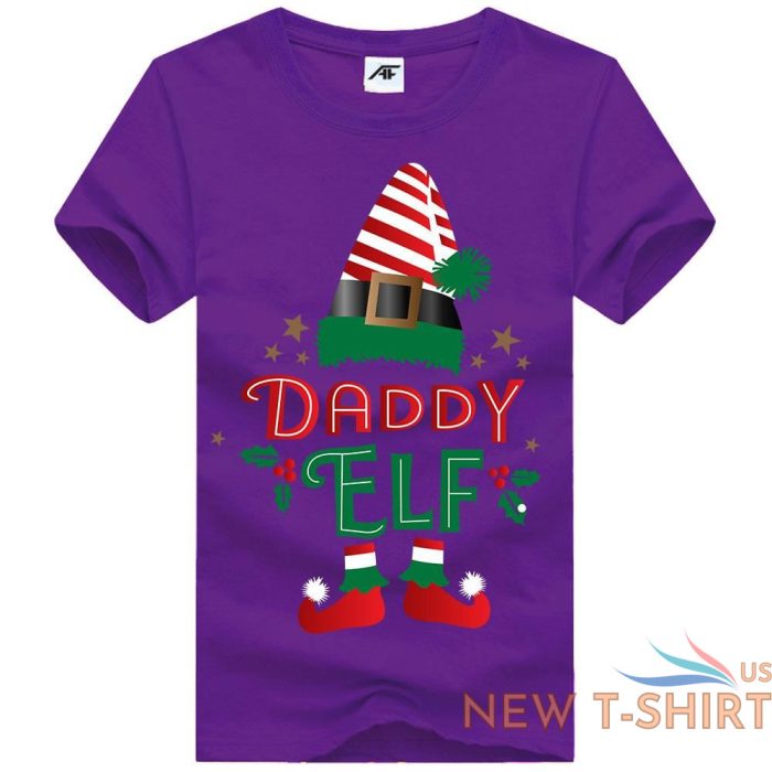 the big elf print christmas t shirt mens daddy elf kids 100 cotton xmas top 6.jpg