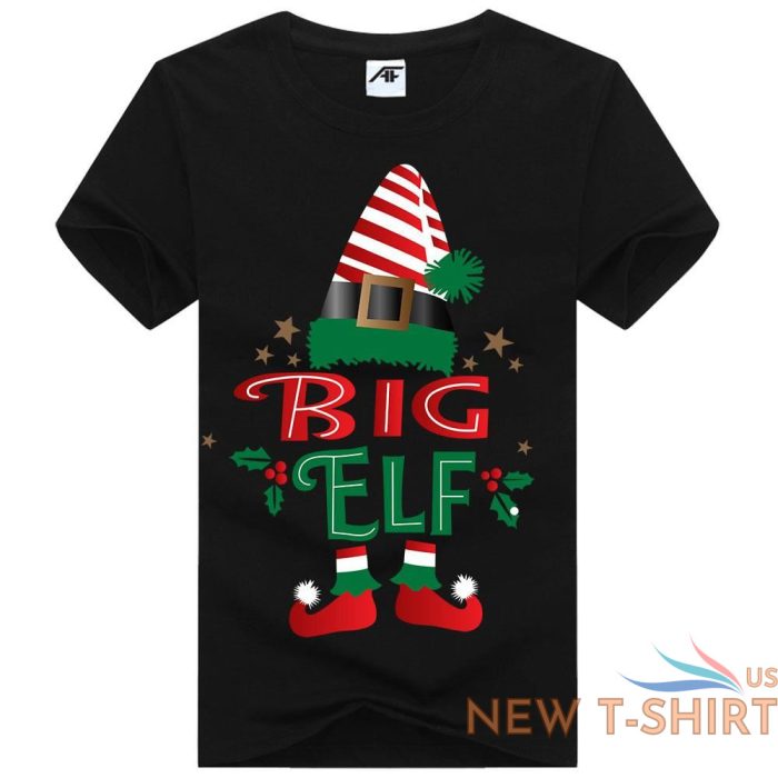 the big elf print christmas t shirt mens daddy elf kids 100 cotton xmas top 7.jpg