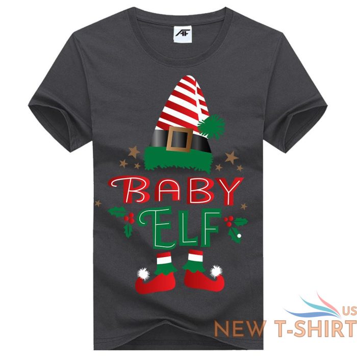 the big elf print christmas t shirt mens daddy elf kids 100 cotton xmas top 9.jpg