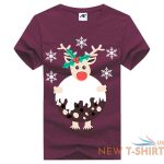 the christmas reindeer print t shirt mens kids short sleeve 100 cotton xmas top 8.jpg