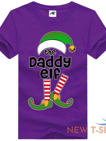 the elf daddy print christmas t shirt mens kids short sleeve 100 cotton top 0.jpg