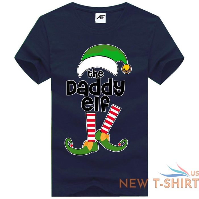 the elf daddy print christmas t shirt mens kids short sleeve 100 cotton top 3.jpg