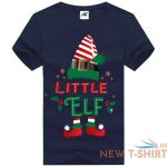 the little elf print christmas t shirt mens kids 100 cotton xmas party top tees 3.jpg