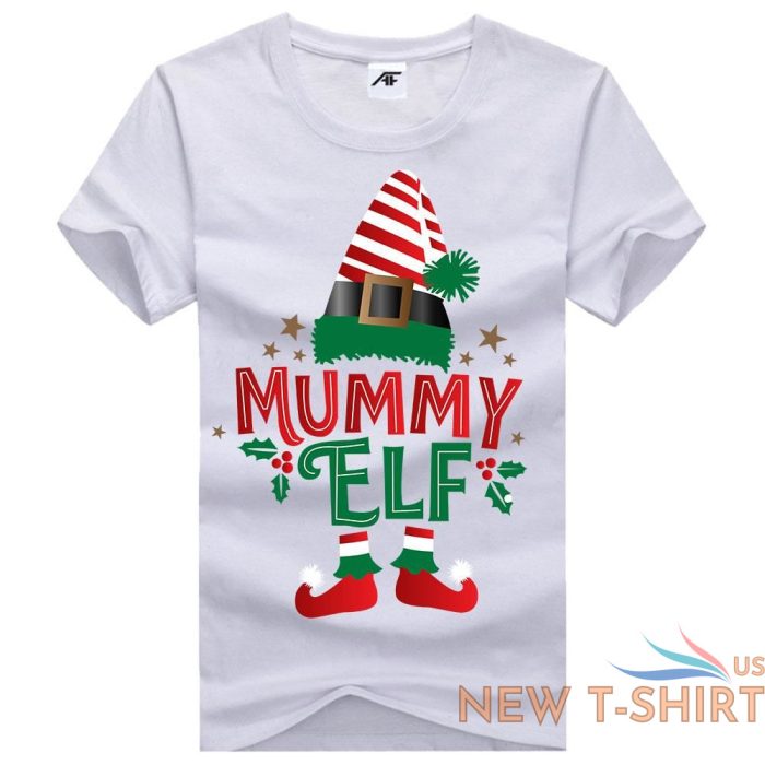 the little elf print christmas t shirt mens kids 100 cotton xmas party top tees 5.jpg