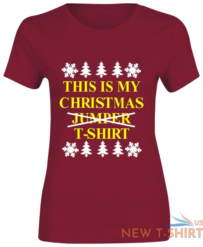 this is my christmas t shirt print womens short sleeve girls cotton tee lot 5 1.jpg