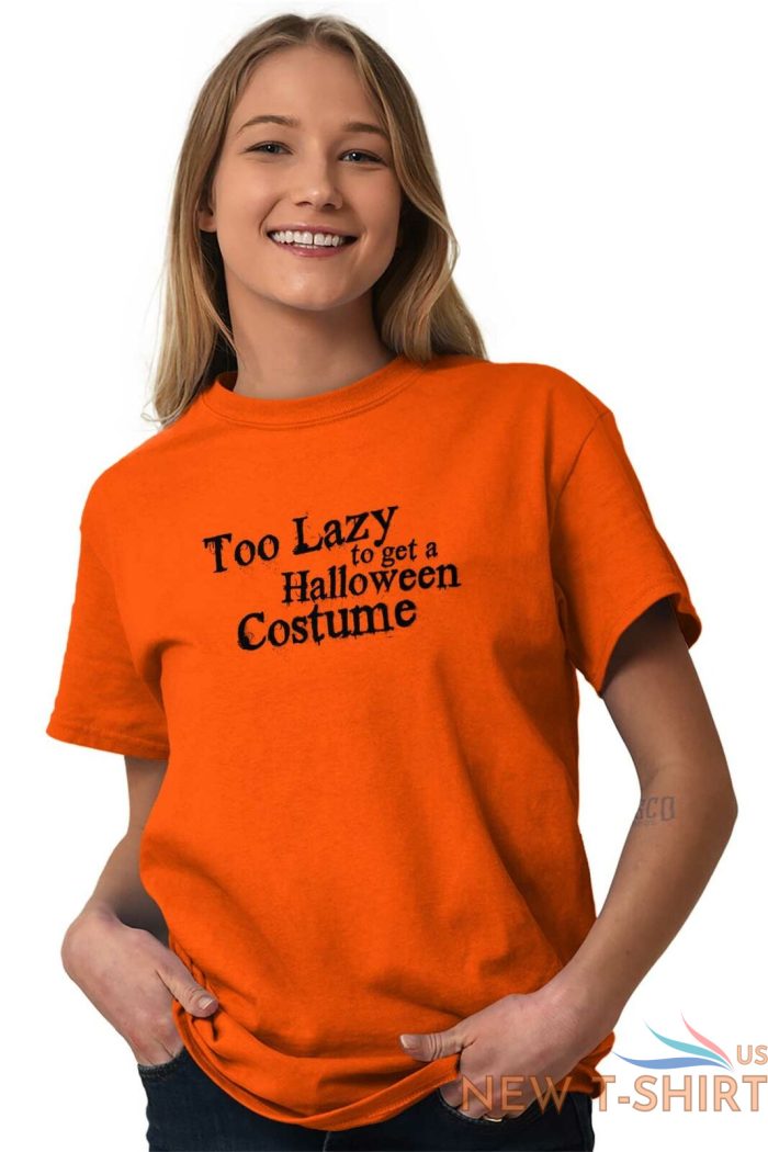 too lazy happy halloween costume spooky t shirt tee for women for men dad mom 2.jpg