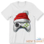 video game controller christmas for men boys kids adult t shirt santa hat gamer 5.jpg