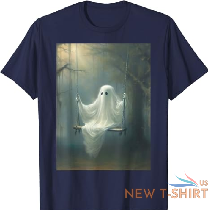 vintage halloween costume ghost swing in the forest gothic t shirt 5.png