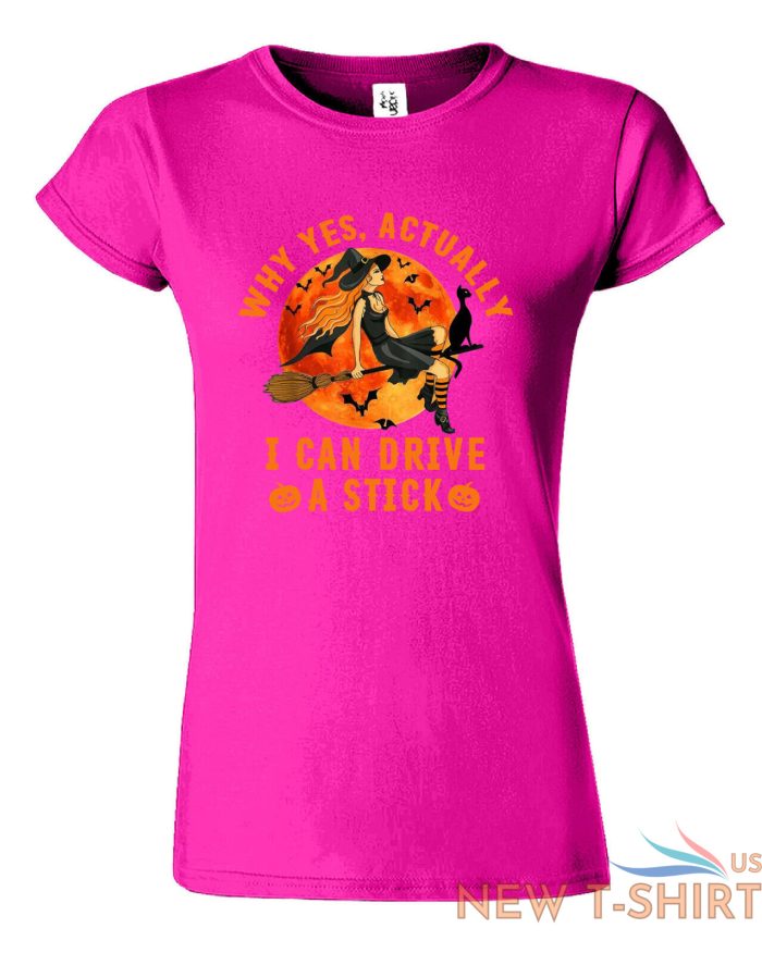 why yes actually i can drive a stick ladies t shirt funny halloween witch tee 8.jpg