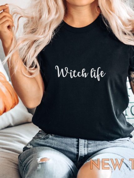 witch life t shirt halloween autumn party funny tee costume top gift spooky 0.jpg