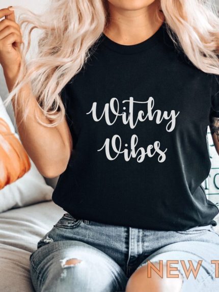 witchy vibes t shirt halloween autumn party funny tee costume top gift witch 1.jpg