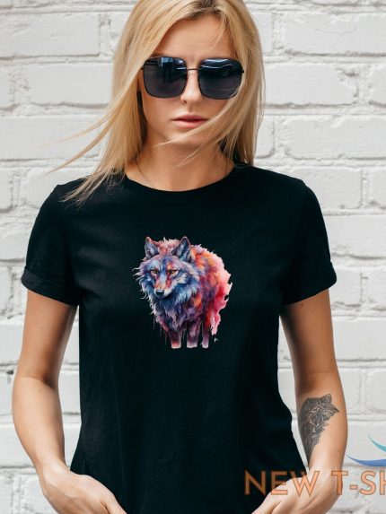 wolf design t shirt fall autumn halloween ghost witch trick unisex lady fit 0.jpg