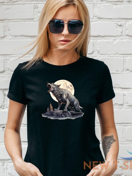 wolf design t shirt halloween fall autumn ghost trick pumpkin unisex lady fit 0.jpg