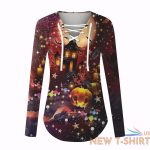 women blouse loose casual halloween long sleeved printed v neck t shirt tops us 4 1.jpg