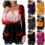 women casual v neck long sleeve halloween t shirt button up top blouse shirt us 0 1.jpg