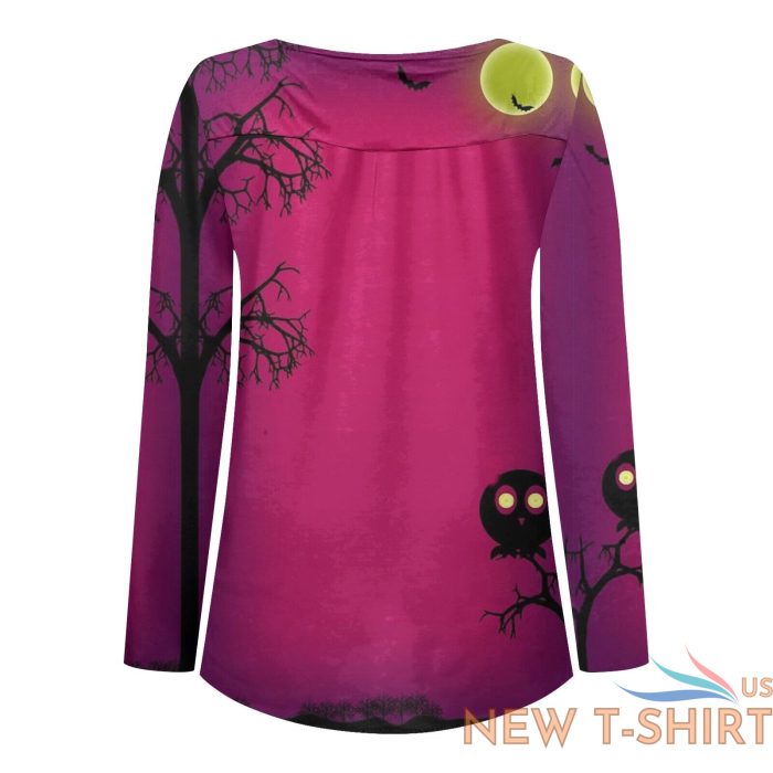 women casual v neck long sleeve halloween t shirt button up top blouse shirt us 6 1.jpg