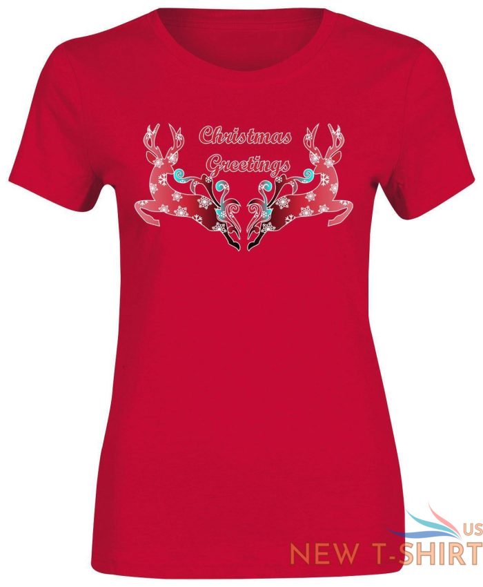 women christmas greetings print t shirt girls reindeer crew neck party top 0.jpg