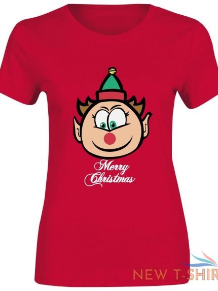 women elf print merry christmas t shirt cotton girls chrimbo short sleeve top 0.jpg