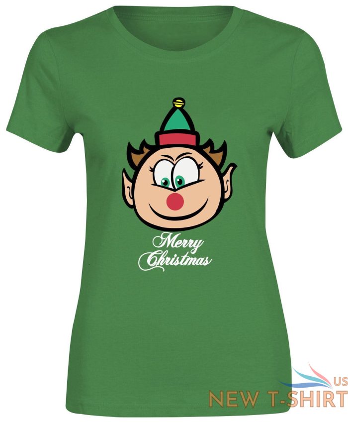 women elf print merry christmas t shirt cotton girls chrimbo short sleeve top 2.jpg