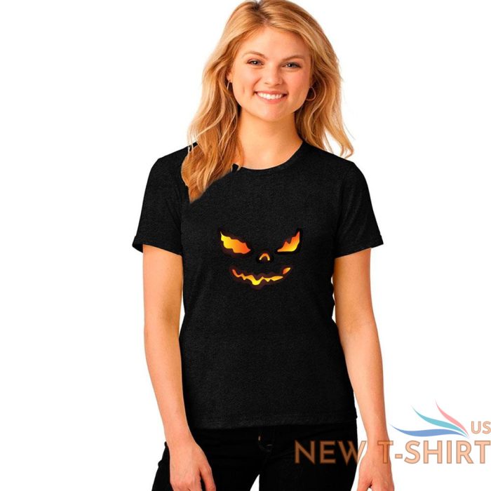 women girls halloween spooky scary popular design black t shirt horror top evil 3.jpg