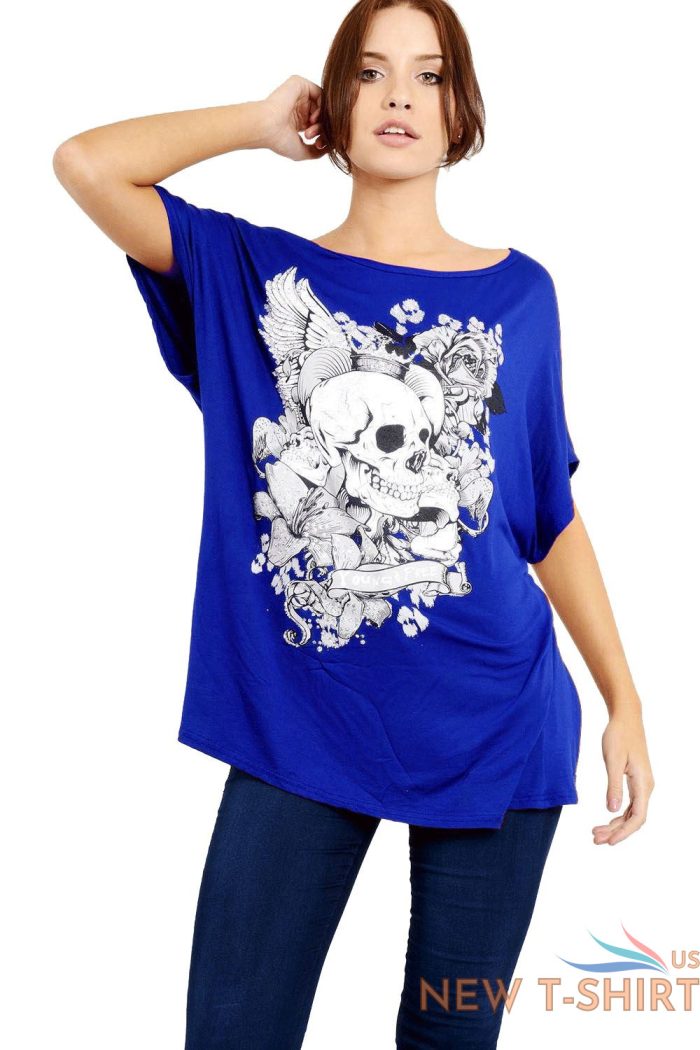 women heart skeleton hand scary skull ladies halloween baggy batwing t shirt top 8 1.jpg