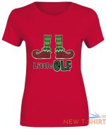 women little elf christmas print t shirt crew neck novelty gift top tees 3.jpg